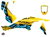 Can Am DS 450 ATV Eraser Graphic Kit Yellow Blue