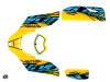 Can Am DS 650 ATV Eraser Graphic Kit Yellow Blue