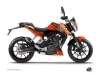 Kit Déco Moto Eraser KTM Duke 390 Orange Noir