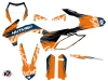 KTM EXC-EXCF Dirt Bike Eraser Graphic Kit Blue Orange