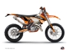 KTM EXC-EXCF Dirt Bike Eraser Graphic Kit Orange Black