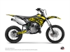 Kit Déco Moto Cross Eraser Fluo Kawasaki 110 KLX Jaune