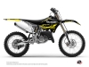 Yamaha 125 YZ Dirt Bike Eraser Fluo Graphic Kit Yellow