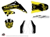 Honda 125 CR Dirt Bike Eraser Fluo Graphic Kit Yellow LIGHT