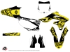 Kawasaki 250 KXF Dirt Bike Eraser Fluo Graphic Kit Yellow