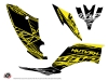 Yamaha 250 Raptor ATV Eraser Fluo Graphic Kit Yellow