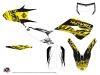 Husqvarna 250 TE Dirt Bike Eraser Fluo Graphic Kit Yellow