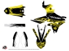 Kit Déco Moto Cross Eraser Fluo Yamaha 250 YZF Jaune LIGHT