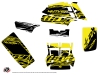 Yamaha Banshee ATV Eraser Fluo Graphic Kit Yellow