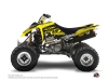 Suzuki 400 LTZ ATV Eraser Fluo Graphic Kit Yellow