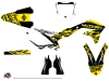 Kawasaki 450 KXF Dirt Bike Eraser Fluo Graphic Kit Yellow