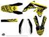 Suzuki 450 RMZ Dirt Bike Eraser Fluo Graphic Kit Yellow LIGHT