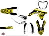 Suzuki 450 RMZ Dirt Bike Eraser Fluo Graphic Kit Yellow