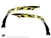 Graphic Kit Frame protection ATV Eraser Fluo Yamaha 450 YFZ-R 2014-2019 Yellow x3