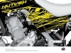 Kit Déco Protection de cadre Quad Eraser Fluo Yamaha 700 Raptor 2013-2019 Jaune x3
