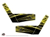 Graphic Kit Frame protection ATV Eraser Fluo Yamaha 700 Raptor 2013-2019 Yellow x3
