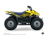 Kit Déco Quad Eraser Fluo Suzuki 80 LT Jaune