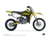 Suzuki 85 RM Dirt Bike Eraser Fluo Graphic Kit Yellow