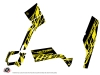 Can Am Outlander 400 XTP ATV Eraser Fluo Graphic Kit Yellow