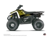 Polaris Scrambler 500 ATV Eraser Fluo Graphic Kit Yellow