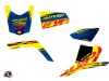 Suzuki King Quad 400 ATV Eraser Graphic Kit Blue Yellow