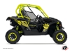 Can Am Maverick UTV Eraser Graphic Kit Neon Grey