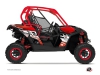 Can Am Maverick UTV Eraser Graphic Kit Red White