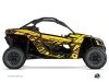 Can Am Maverick X3 UTV Eraser Graphic Kit Yellow