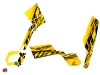 Can Am Outlander 400 MAX ATV Eraser Graphic Kit Yellow