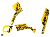 Can Am Outlander 400 XTP ATV Eraser Graphic Kit Yellow