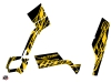 Can Am Outlander 400 XTP ATV Eraser Graphic Kit Yellow Black