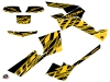 Can Am Outlander 500-650-800 XTP ATV Eraser Graphic Kit Yellow Black