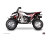 Polaris Outlaw 450 ATV Eraser Graphic Kit Red White