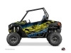 Graphic Kit Doors Origin Eraser UTV Polaris RZR 900S/1000/Turbo 2015-2017 Neon Blue