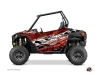 Kit Déco Portes Origine Eraser SSV Polaris RZR 900S/1000/Turbo 2015-2017 Rouge Blanc