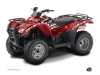 Honda Rancher 420 ATV Eraser Graphic Kit Red White