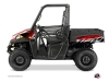 Polaris Ranger 570 UTV Eraser Graphic Kit Red White