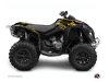 Can Am Renegade ATV Eraser Graphic Kit Yellow Black