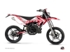 Beta RR 50 Motard 50cc Eraser Graphic Kit White Red