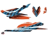 Kit Déco Jet-Ski Eraser Seadoo RXP 260-300-315 Orange Bleu