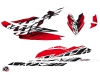 Seadoo RXP 260-300-315 Jet-Ski Eraser Graphic Kit Red White