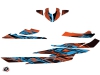 Seadoo RXT-GTX Jet-Ski Eraser Graphic Kit Orange Blue