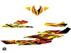 Seadoo RXT-GTX Jet-Ski Eraser Graphic Kit Red Yellow