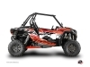 Polaris RZR 1000 UTV Eraser Graphic Kit Red White