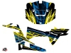 Polaris RZR 900 S UTV Eraser Graphic Kit Neon Blue