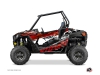 Polaris RZR 900 S UTV Eraser Graphic Kit Red White