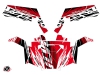 Polaris RZR 900 XP UTV Eraser Graphic Kit Red White