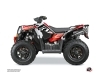 Polaris Scrambler 850-1000 XP ATV Eraser Graphic Kit Red White