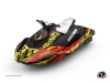 Seadoo Spark Jet-Ski Eraser Graphic Kit Red Yellow