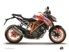 Kit Déco Moto Eraser KTM Super Duke 1290 Bleu Orange